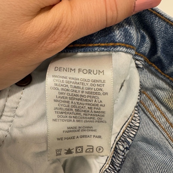 Denim Forum women’s jeans The Yoko High Rise Slim 28L size 27 - Picture 10 of 16